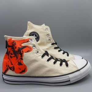 New Converse Andy Warhol Hi Top COW PRINT Pop Art